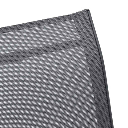 vidaXL Stackable Garden Chairs 6 pcs Grey Textilene Fabric