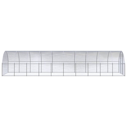 vidaXL Outdoor Chicken Coop 3x10x2 m Galvanised Steel