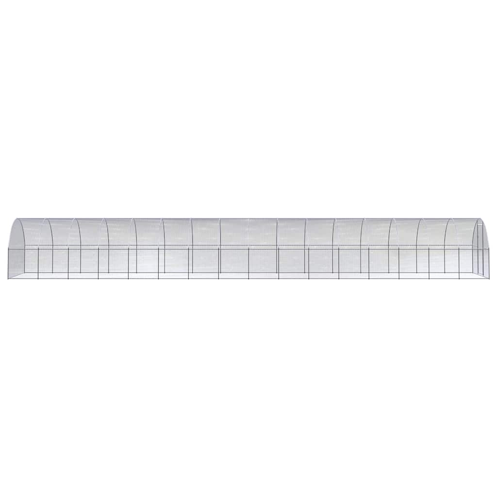 vidaXL Outdoor Chicken Coop 3x16x2 m Galvanised Steel