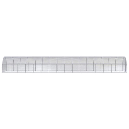 vidaXL Outdoor Chicken Coop 3x16x2 m Galvanised Steel