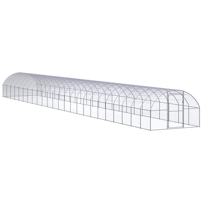 vidaXL Outdoor Chicken Coop 3x24x2 m Galvanised Steel