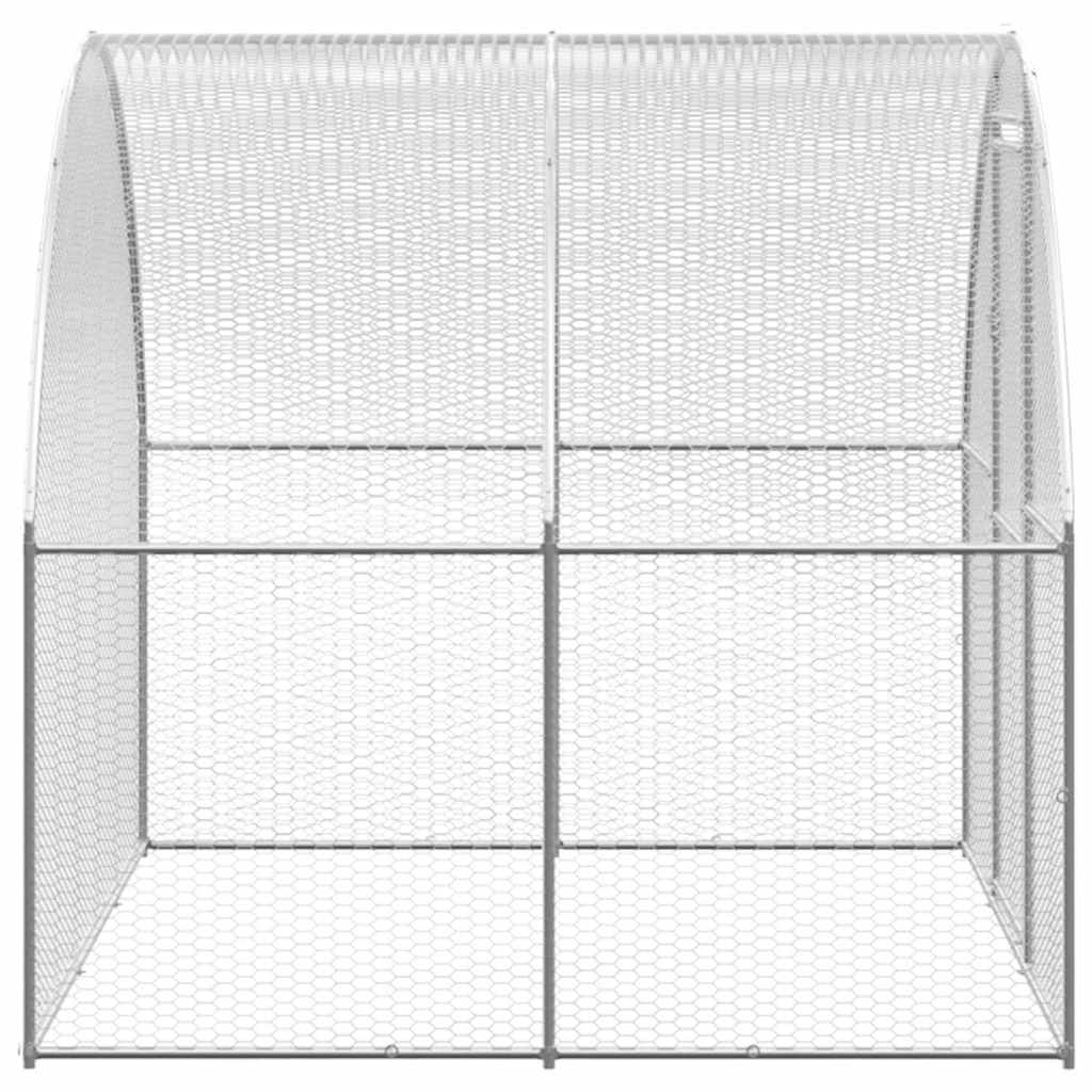 vidaXL Outdoor Chicken Coop 3x10x2 m Galvanised Steel