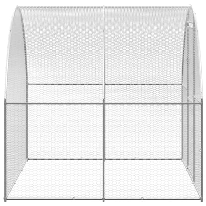 vidaXL Chicken Coop | Silver | Galvanised Steel | Large | Durable | Chicken Coop