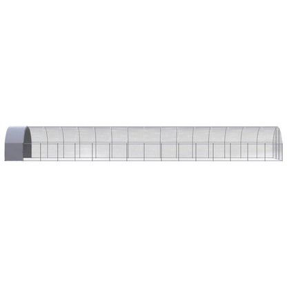 vidaXL Chicken Coop | Silver | Galvanised Steel | Large | Durable | Chicken Coop