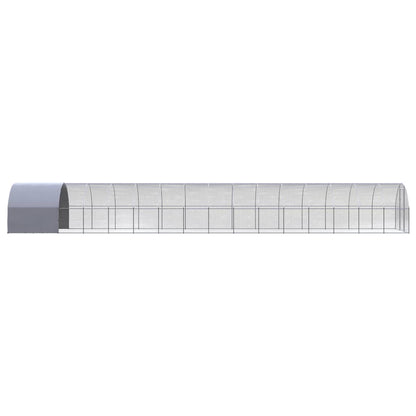 vidaXL Chicken Coop | Silver | Galvanised Steel | Large | Durable | Chicken Coop
