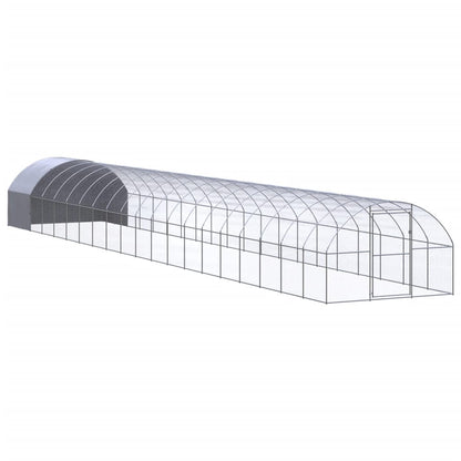 vidaXL Outdoor Chicken Coop 3x20x2 m Galvanised Steel