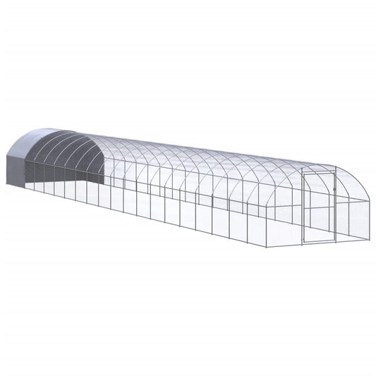vidaXL Outdoor Chicken Coop 3x20x2 m Galvanised Steel