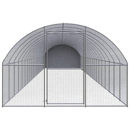 vidaXL Outdoor Chicken Coop 3x20x2 m Galvanised Steel