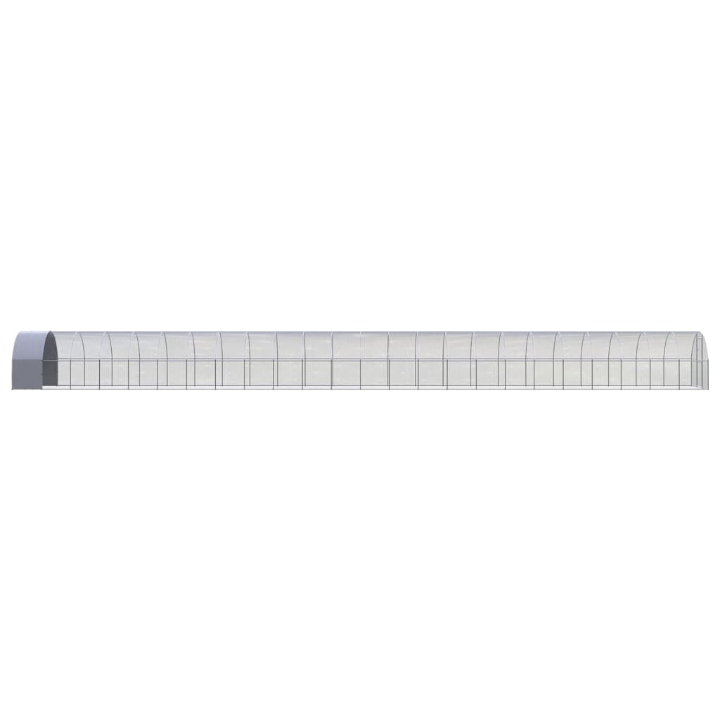 vidaXL Chicken Coop | Silver and silver grey | Galvanised steel, Polyethylene