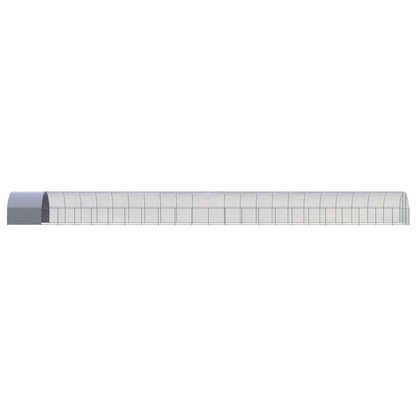 vidaXL Chicken Coop | Silver and silver grey | Galvanised steel, Polyethylene