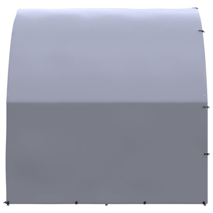 vidaXL Chicken Coop | Silver and silver grey | Galvanised steel, Polyethylene