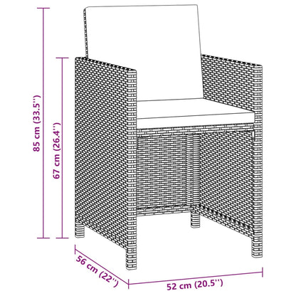 vidaXL Garden Dining Set | Beige, Cream White