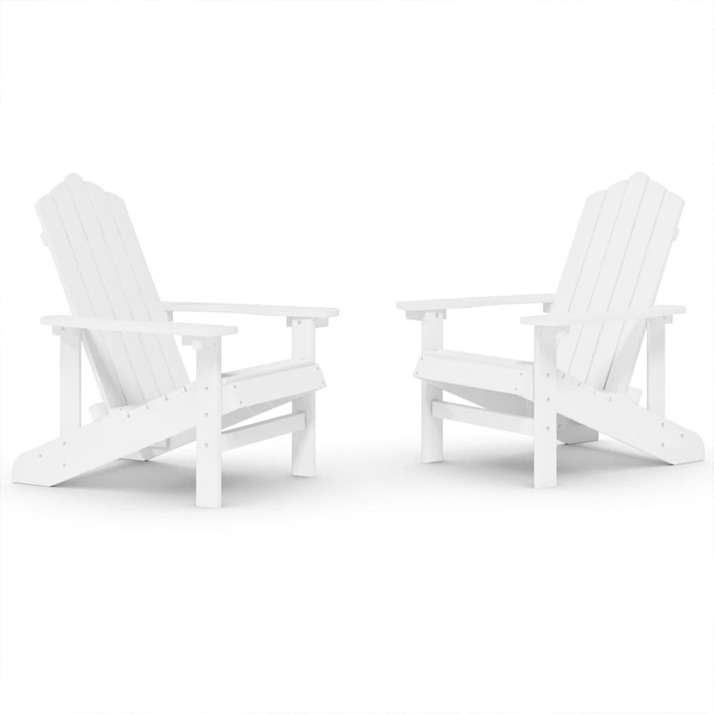vidaXL Garden Chair | White | HDPE (High Density Polyethylene) | Standard