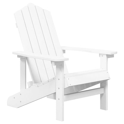 vidaXL Garden Chair | White | HDPE (High Density Polyethylene) | Standard