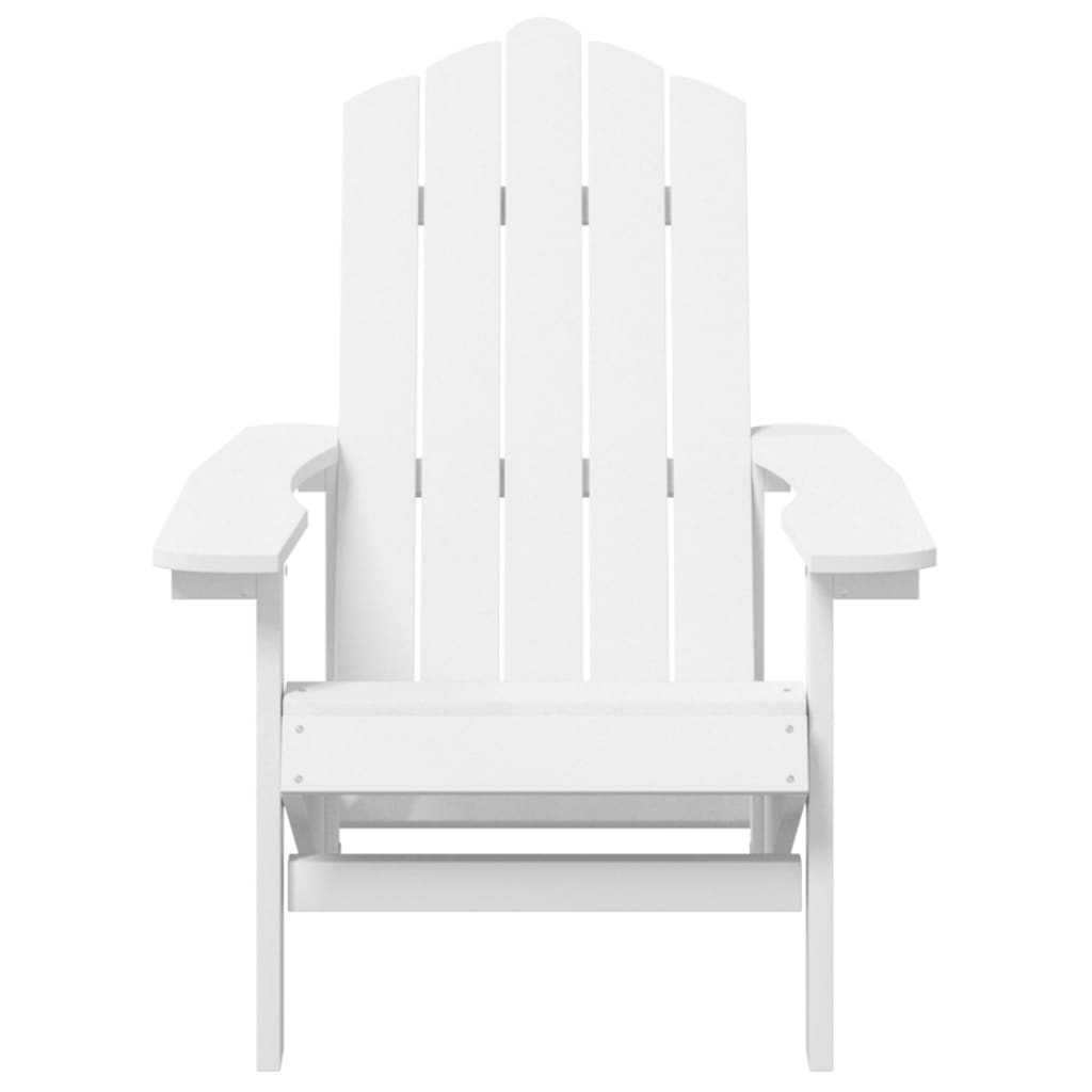 vidaXL Garden Chair | White | HDPE (High Density Polyethylene) | Standard
