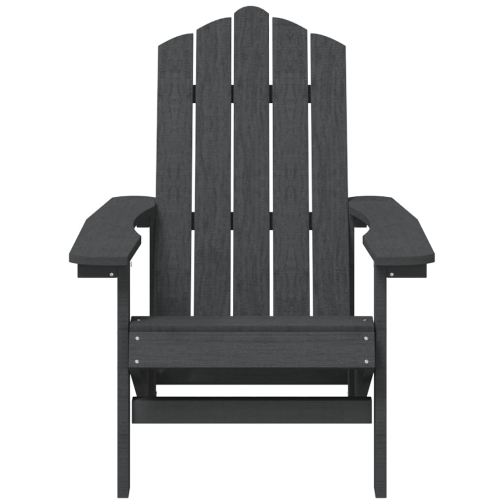 vidaXL Garden Chair | Anthracite | HDPE (High Density Polyethylene) | Standard