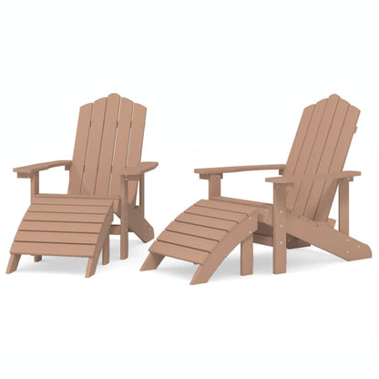 vidaXL Garden Chair | Brown | HDPE (High Density Polyethylene) | Large