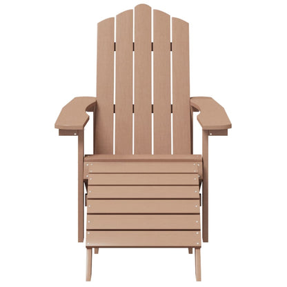 vidaXL Garden Chair | Brown | HDPE (High Density Polyethylene) | Large