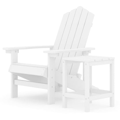 vidaXL Garden Chair | White | HDPE (High Density Polyethylene) | One Size