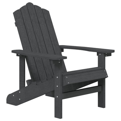vidaXL Garden Chair | Anthracite | HDPE (High Density Polyethylene), steel
