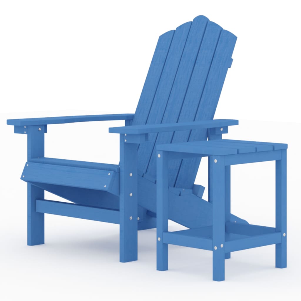 vidaXL Garden Chair | Aqua blue | HDPE (High Density Polyethylene) | Large