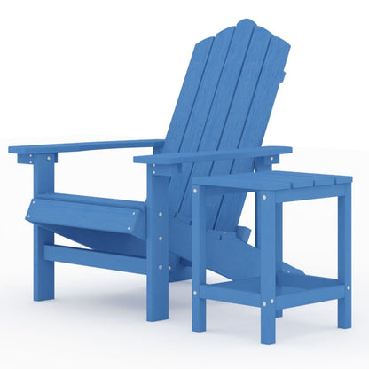 vidaXL Garden Chair | Aqua blue | HDPE (High Density Polyethylene) | Large