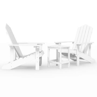 vidaXL Garden Chair | White | HDPE (High Density Polyethylene) | Standard