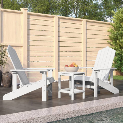 vidaXL Garden Chair | White | HDPE (High Density Polyethylene) | Standard