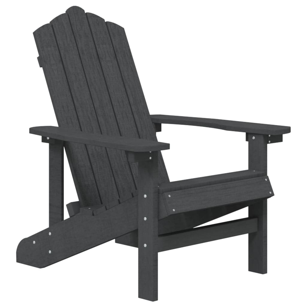vidaXL Garden Chair | Anthracite | High Density Polyethylene (HDPE), Steel