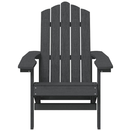 vidaXL Garden Chair | Anthracite | High Density Polyethylene (HDPE), Steel