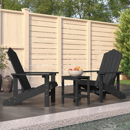 vidaXL Garden Chair | Anthracite | High Density Polyethylene (HDPE), Steel