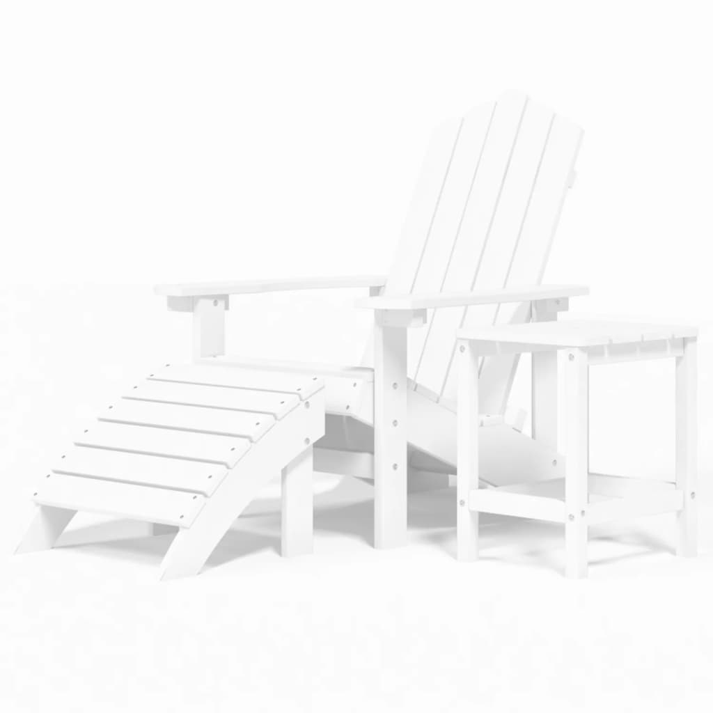 vidaXL Garden Chair | White | HDPE (High Density Polyethylene) | Standard