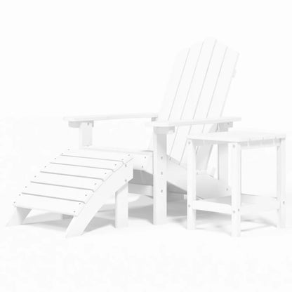 vidaXL Garden Chair | White | HDPE (High Density Polyethylene) | Standard