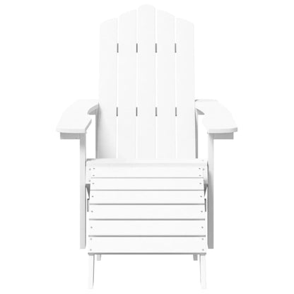 vidaXL Garden Chair | White | HDPE (High Density Polyethylene) | Standard