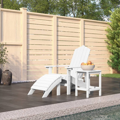 vidaXL Garden Chair | White | HDPE (High Density Polyethylene) | Standard