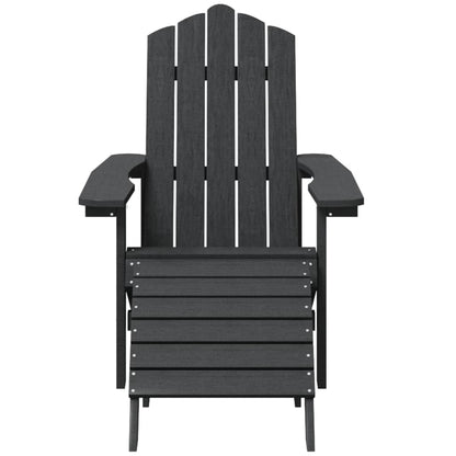 vidaXL Garden Chair | Anthracite | HDPE (High Density Polyethylene), steel