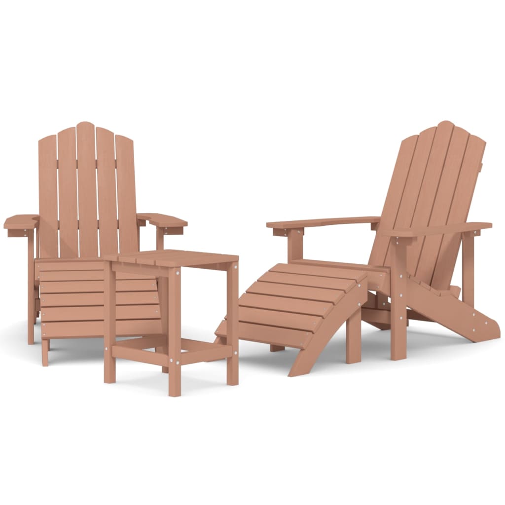 vidaXL Garden Chair | Brown | High Density Polyethylene (HDPE) | Medium