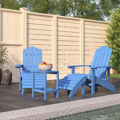 vidaXL Garden Chair | Aqua Blue | HDPE (High Density Polyethylene) | Medium