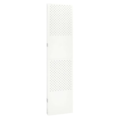 vidaXL 4-Panel Room Dividers 2 pcs White 160x180 cm Steel