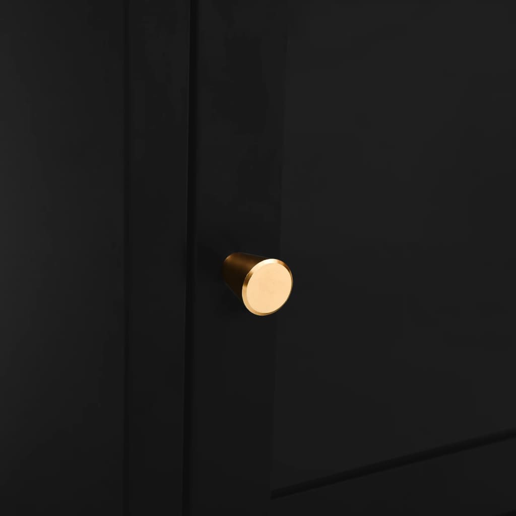 vidaXL Nightstands 2 pcs Black 40x30x54.5 cm Steel and Glass