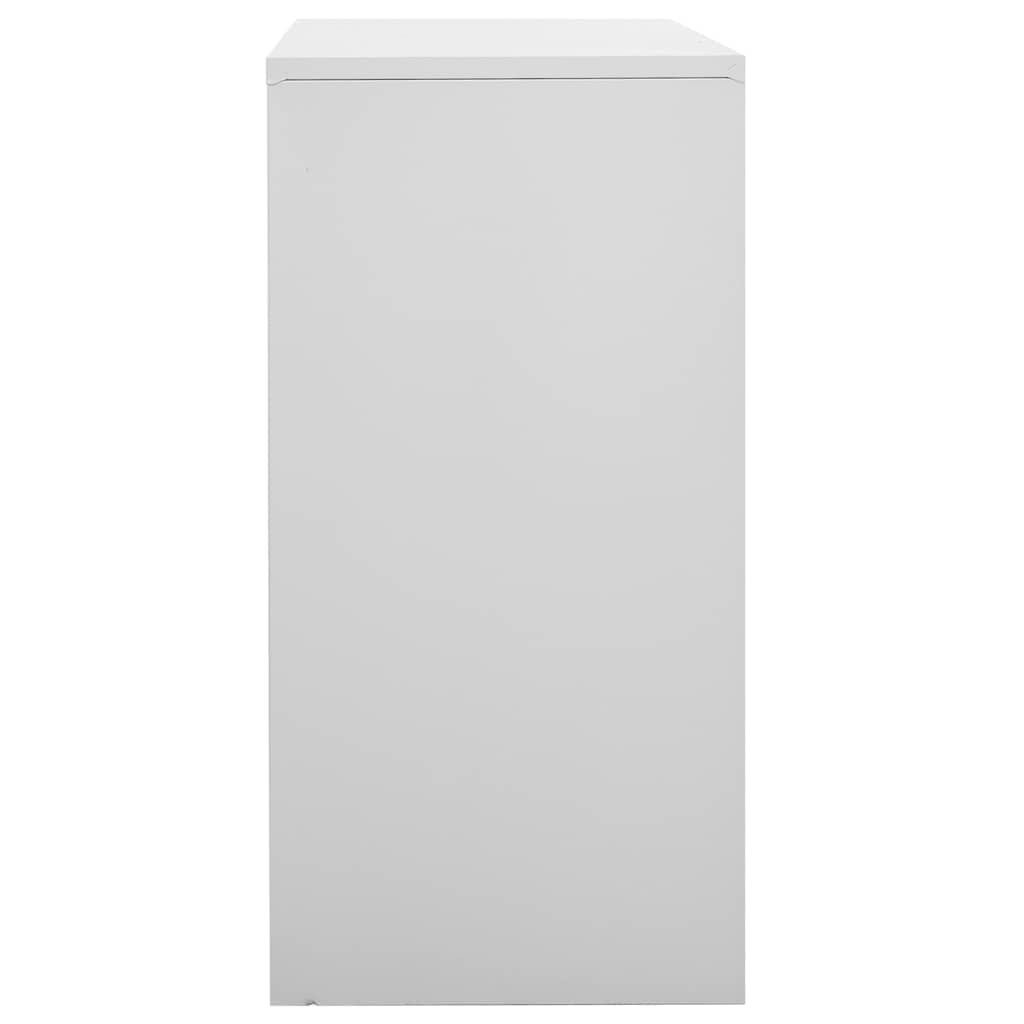 vidaXL Locker Cabinets 5 pcs Light Grey 90x45x92.5 cm Steel