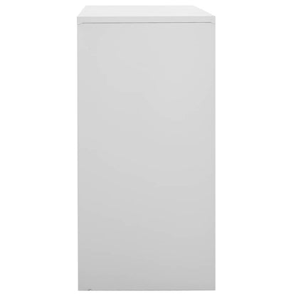 vidaXL Locker Cabinets 5 pcs Light Grey 90x45x92.5 cm Steel