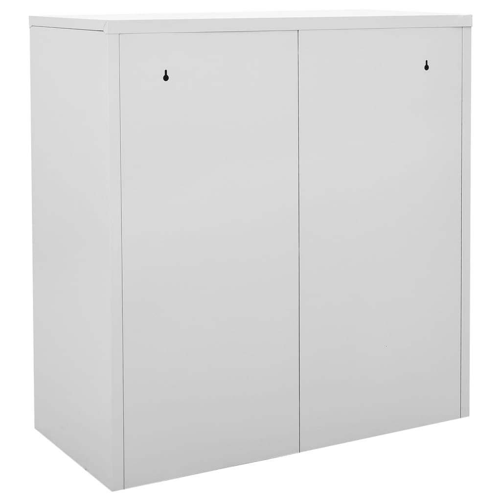 vidaXL Locker Cabinets 5 pcs Light Grey 90x45x92.5 cm Steel