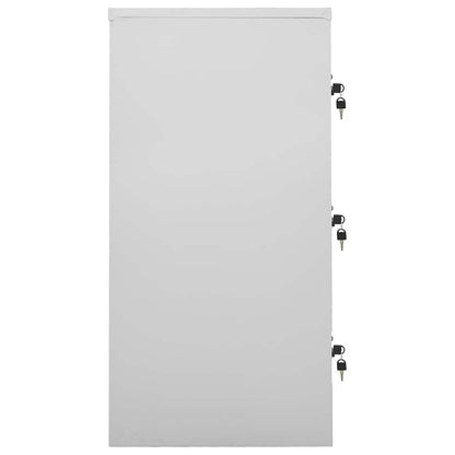 vidaXL Locker Cabinets 5 pcs Light Grey and Blue 90x45x92.5 cm Steel