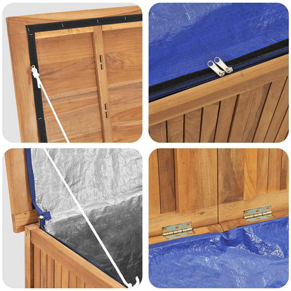 vidaXL Garden Box 200x50x55 cm Solid Wood Teak
