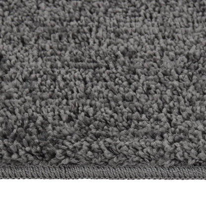 vidaXL Shaggy Rug Dark Grey 80x150 cm Anti Slip