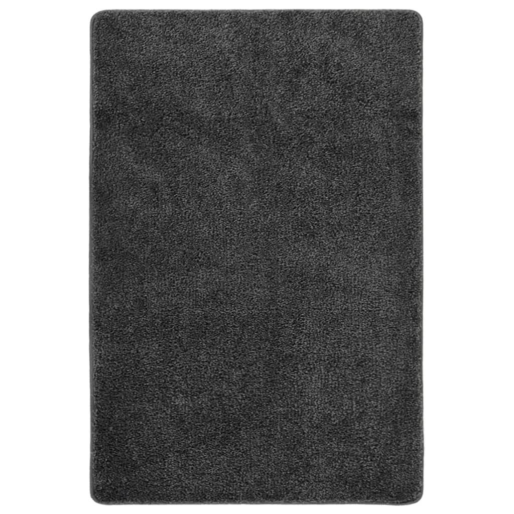 vidaXL Shaggy Rug Dark Grey 140x200 cm Anti Slip