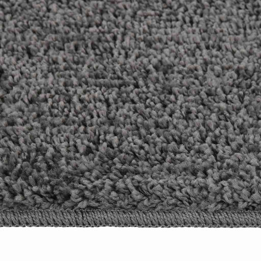 vidaXL Shaggy Rug Dark Grey 200x290 cm Anti Slip