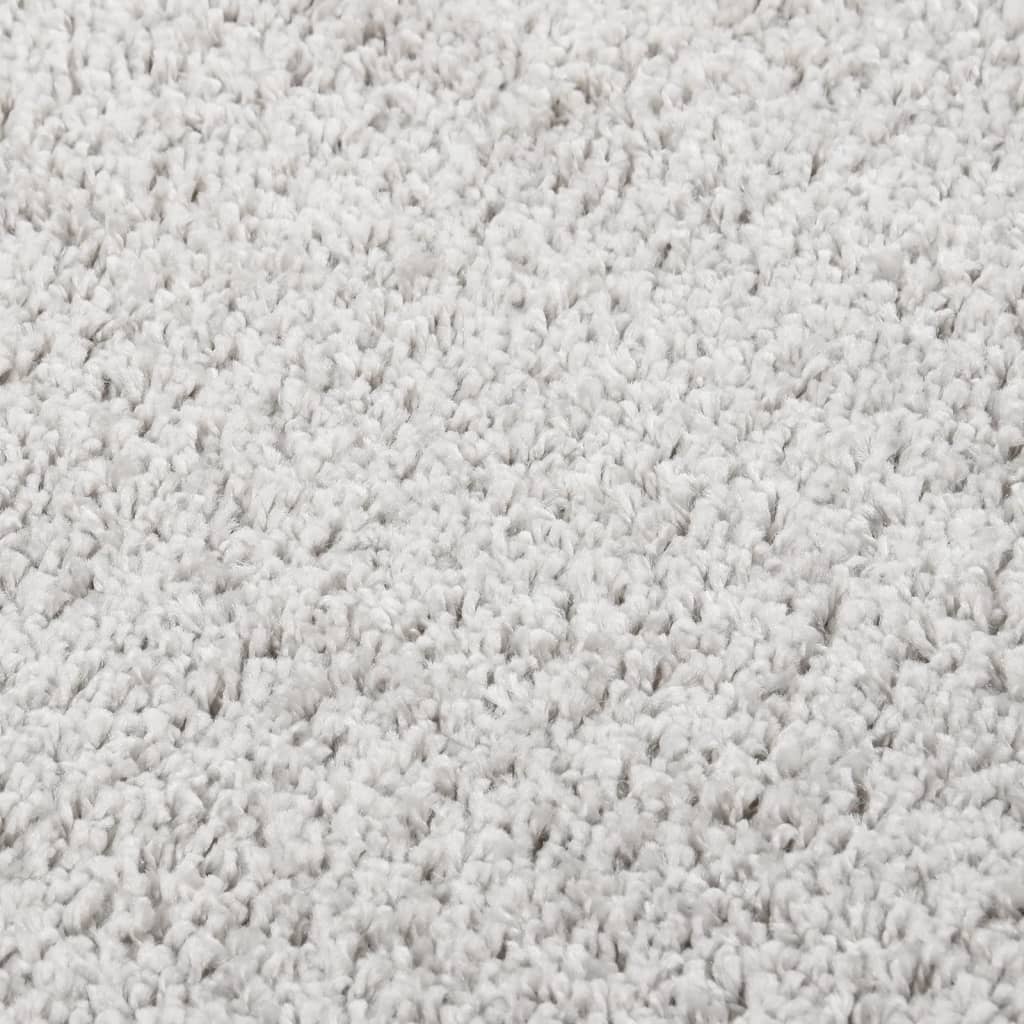 vidaXL Shaggy Rug Light Grey 80x150 cm Anti Slip
