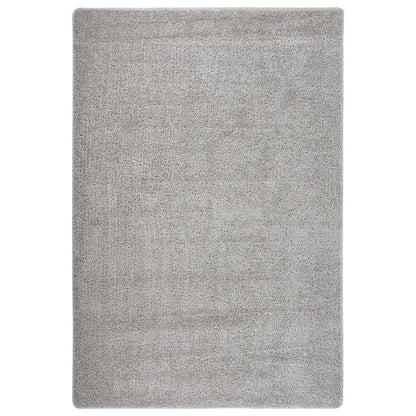 vidaXL Shaggy Rug Light Grey 140x200 cm Anti Slip